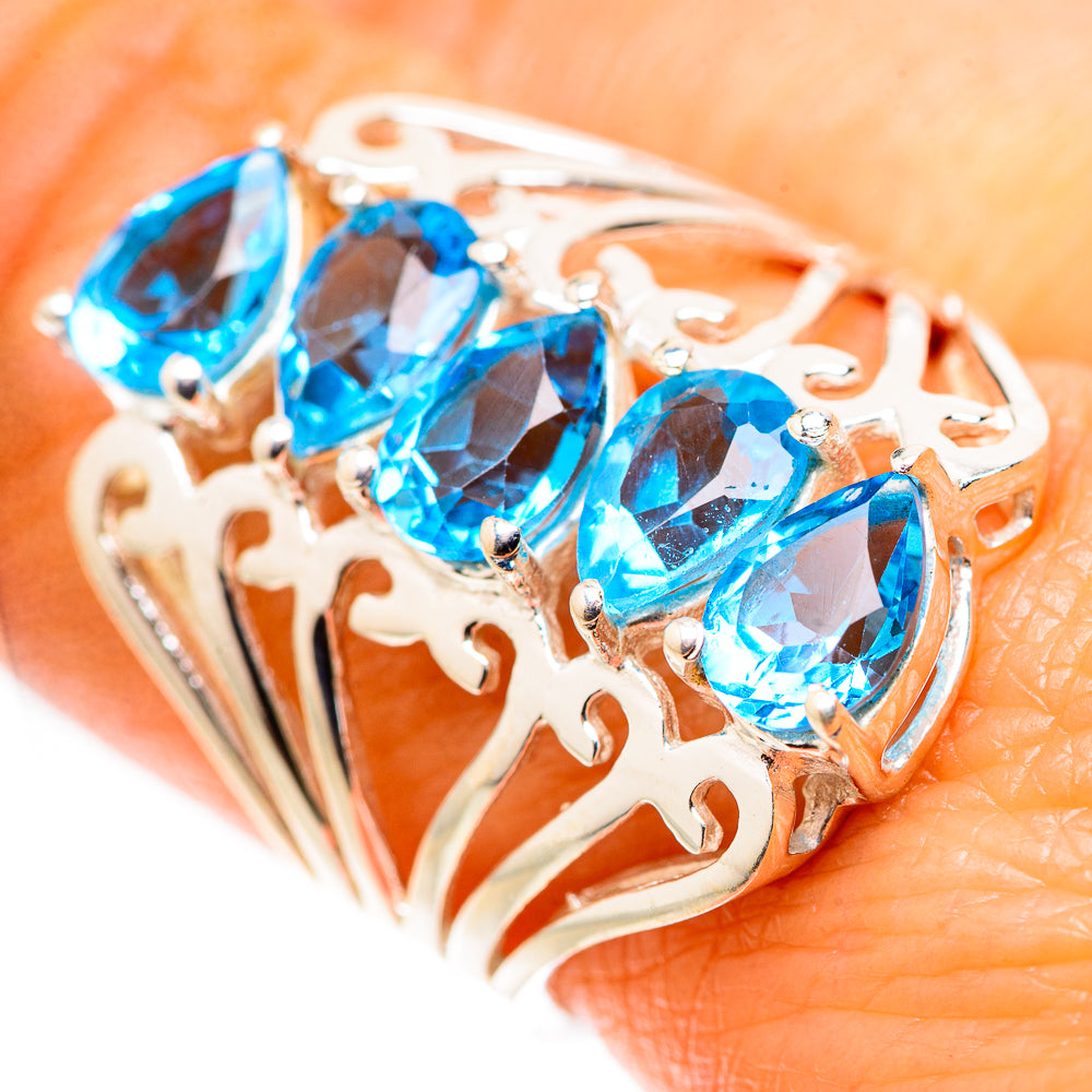 Blue Topaz Ring Size 8.25 (925 Sterling Silver) RING134911
