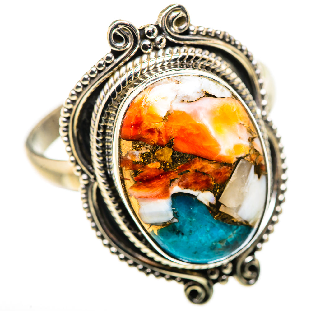 Spiny Oyster Turquoise Ring Size 13 (925 Sterling Silver) RING134823