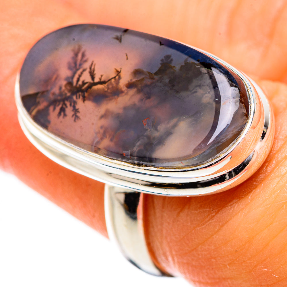 Scenic Dendritic Agate Ring Size 6.25 (925 Sterling Silver) RING135481