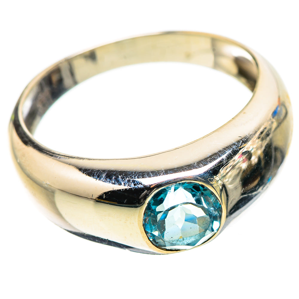 Anasilvercos Blue Topaz Ring Size 9 (925 Sterling Silver)
