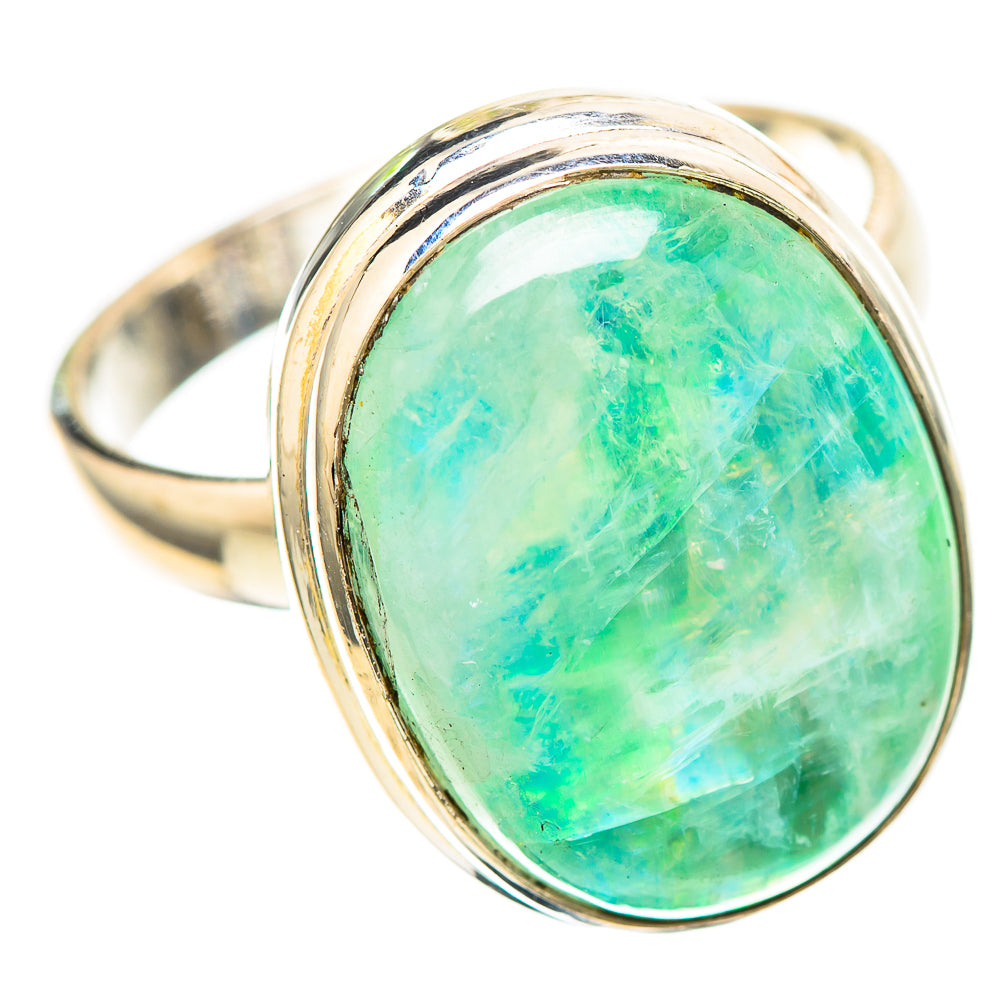 Green Moonstone 925 Sterling Silver Ring Size 9.25 (925 Sterling Silver) RING137244