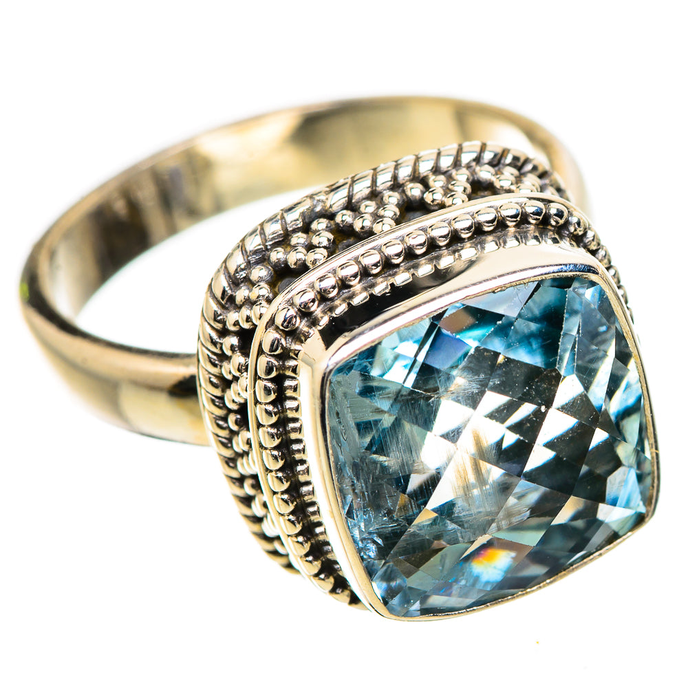 Blue Topaz Ring Size 7.5 (925 Sterling Silver) RING135214