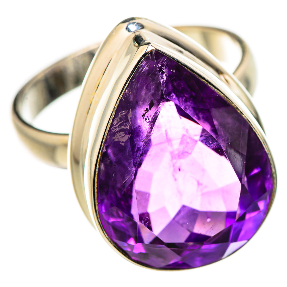 Faceted Amethyst Ring Size 8 (925 Sterling Silver) RING134628