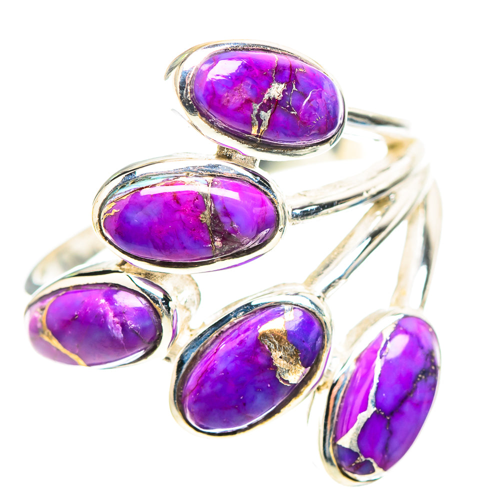 Purple Copper Composite Turquoise Ring Size 8.25 (925 Sterling Silver) RING136740