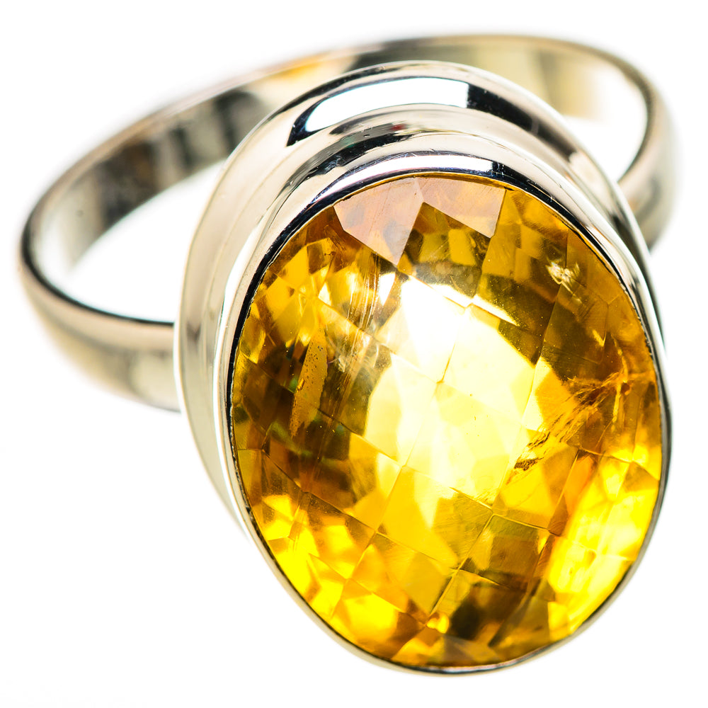 Faceted Citrine Ring Size 9.75 (925 Sterling Silver) RING134604