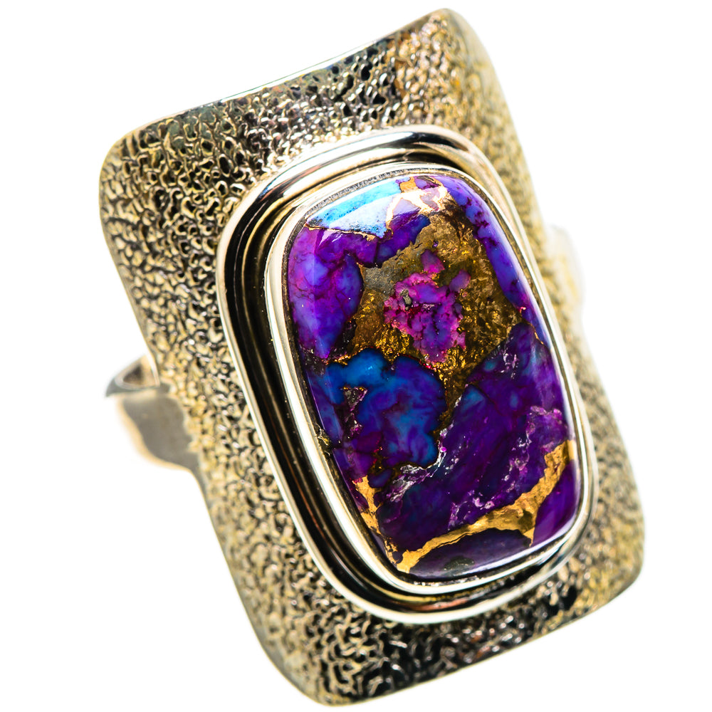 Purple Copper Composite Turquoise 925 Sterling Silver Ring Size 8.25 (925 Sterling Silver) RING137603