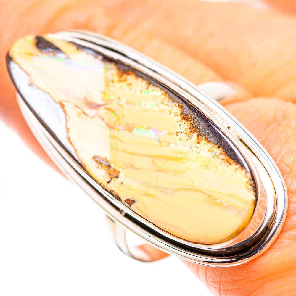 Large Peanut Wood Jasper 925 Sterling Silver Ring Size 10.75 (925 Sterling Silver) RING137537