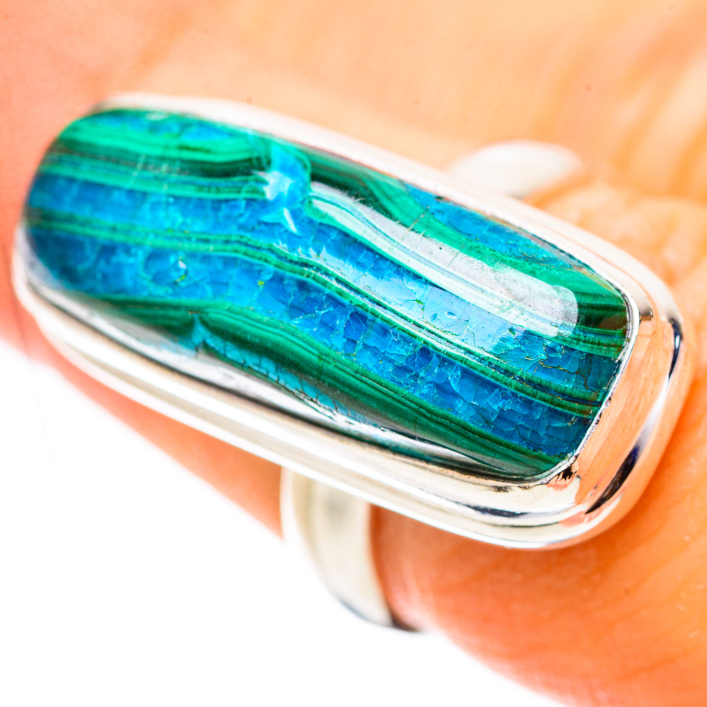 Malachite In Chrysocolla Ring Size 6.5 (925 Sterling Silver) RING135293