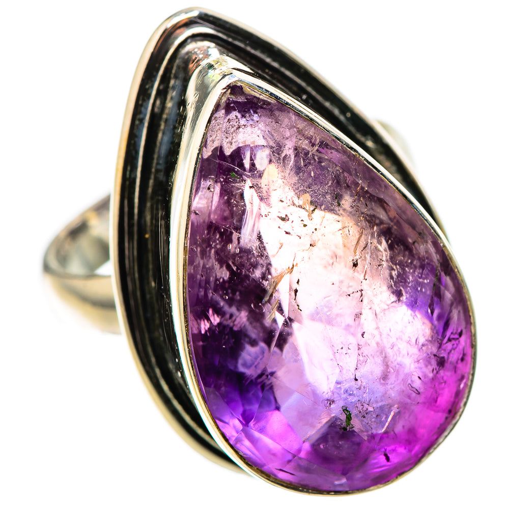 Large Faceted Amethyst Ring Size 8 (925 Sterling Silver) RING136147