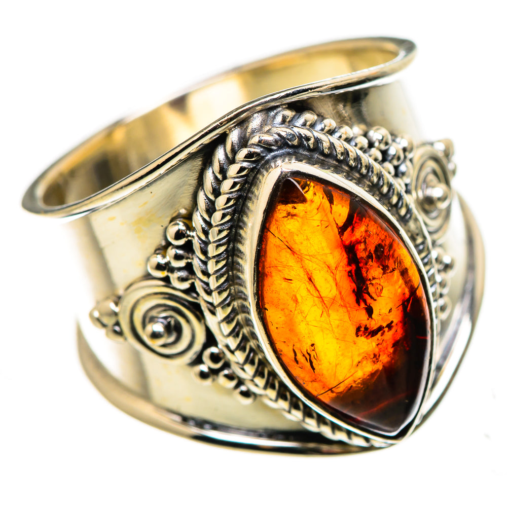 Baltic Amber Ring Size 6.5 (925 Sterling Silver) RING134853
