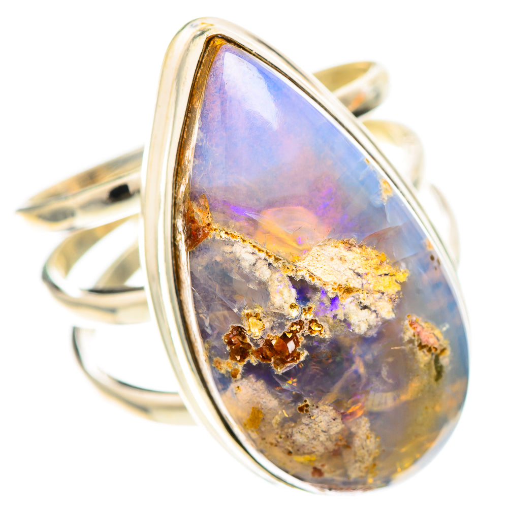 Large Boulder Opal Ring Size 8.5 (925 Sterling Silver) RING136767