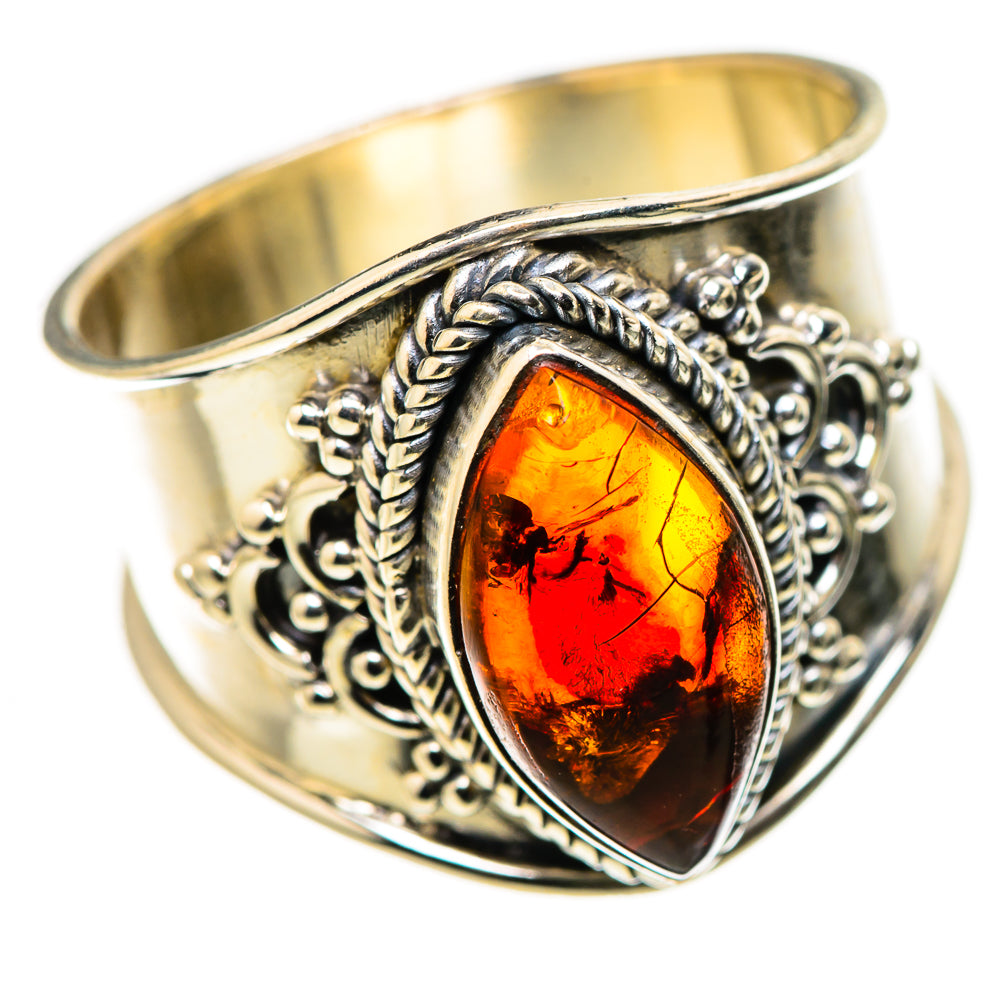 Baltic Amber Ring Size 9 (925 Sterling Silver) RING134768