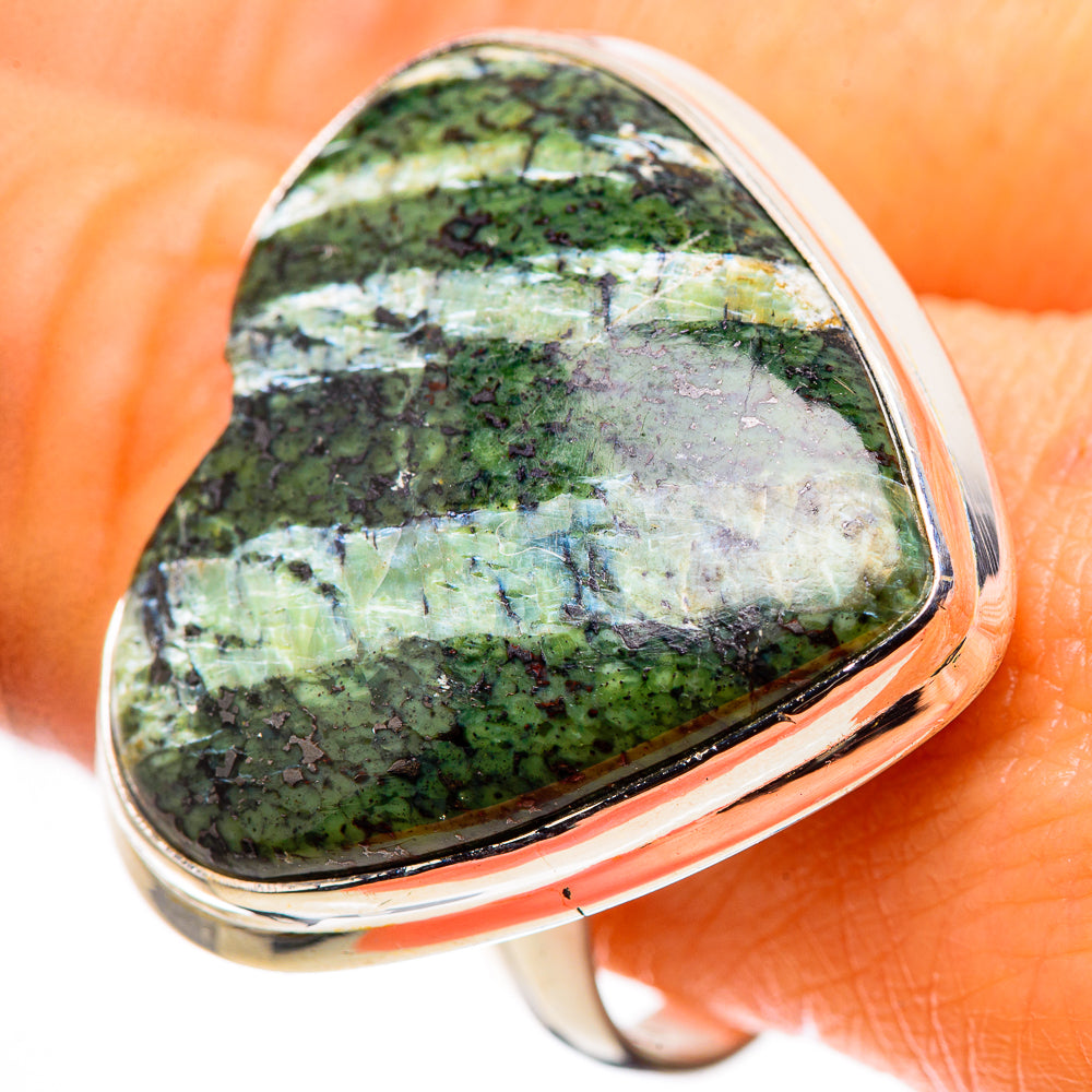 Large Swiss Green Opal Ring Size 10 (925 Sterling Silver) RING136192