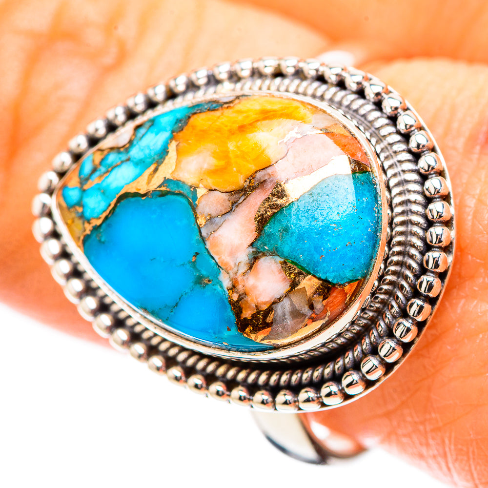 Spiny Oyster Turquoise Ring Size 9.75 (925 Sterling Silver) RING135204