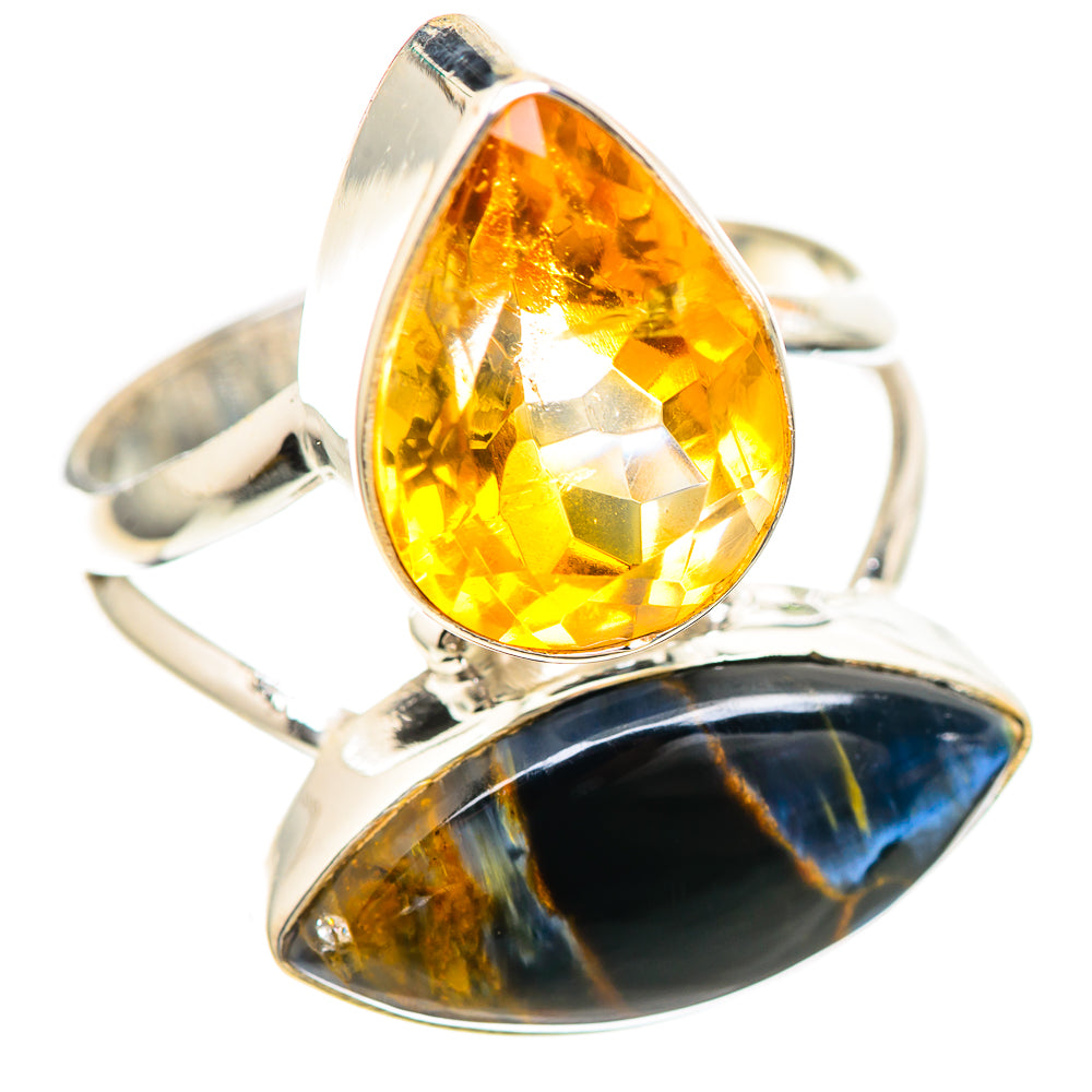 Pietersite, Citrine Ring Size 9.5 (925 Sterling Silver) RING136429