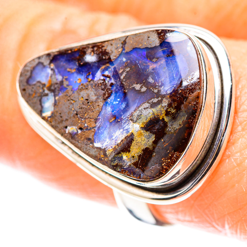 Boulder Opal Ring Size 8 (925 Sterling Silver) RING136637