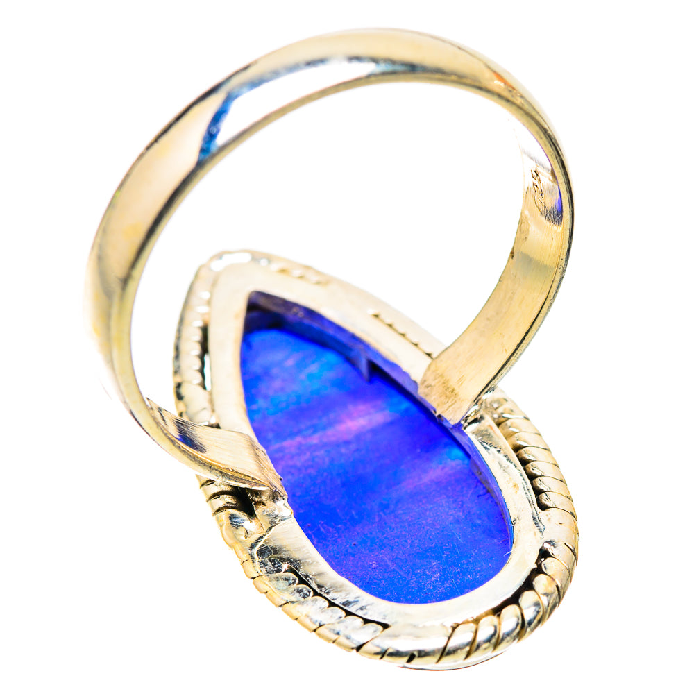 Anasilvercos Aura Opal Ring Size 9 (925 Sterling Silver)