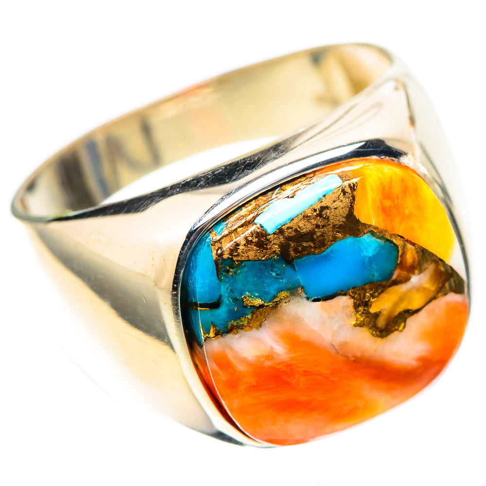 Spiny Oyster Turquoise 925 Sterling Silver Ring Size 9.5 (925 Sterling Silver) RING137504