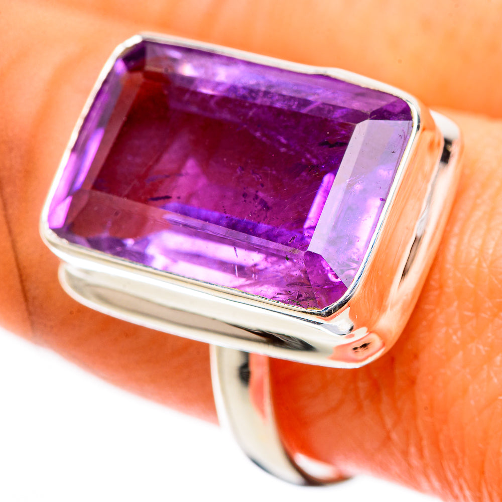 Faceted Amethyst Ring Size 9 (925 Sterling Silver) RING135408