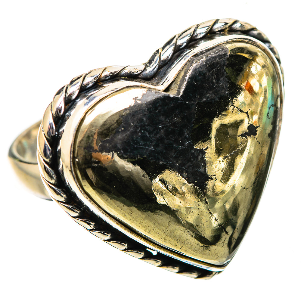 Large Pyrite Ring Size 6 (925 Sterling Silver) RING135568