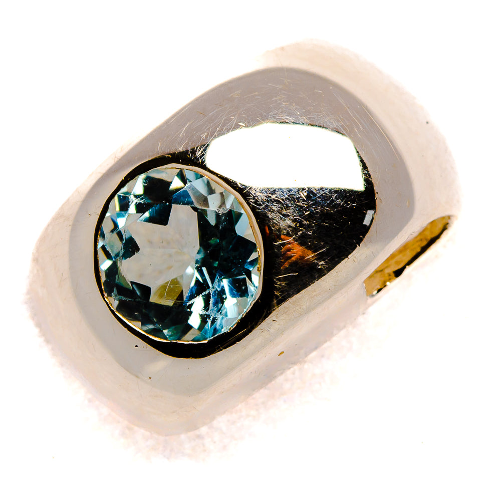 Blue Topaz Pendant 3/4" (925 Sterling Silver) PD37357