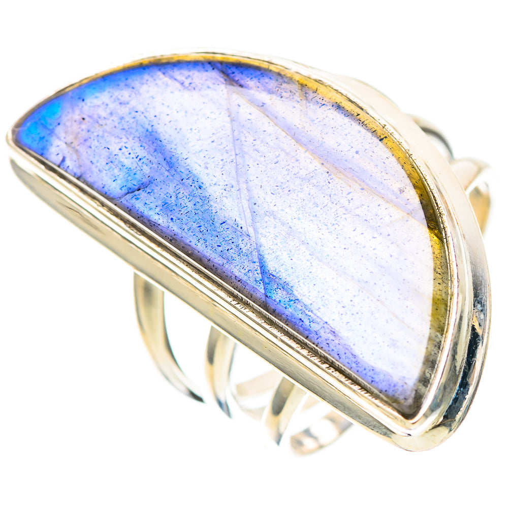 Large Labradorite Ring Size 8 (925 Sterling Silver) RING136551