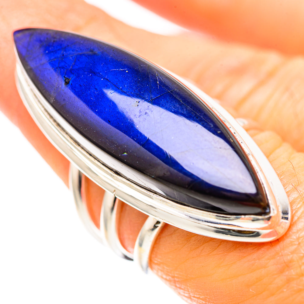 Huge Labradorite Ring Size 6.75 (925 Sterling Silver) RING136533