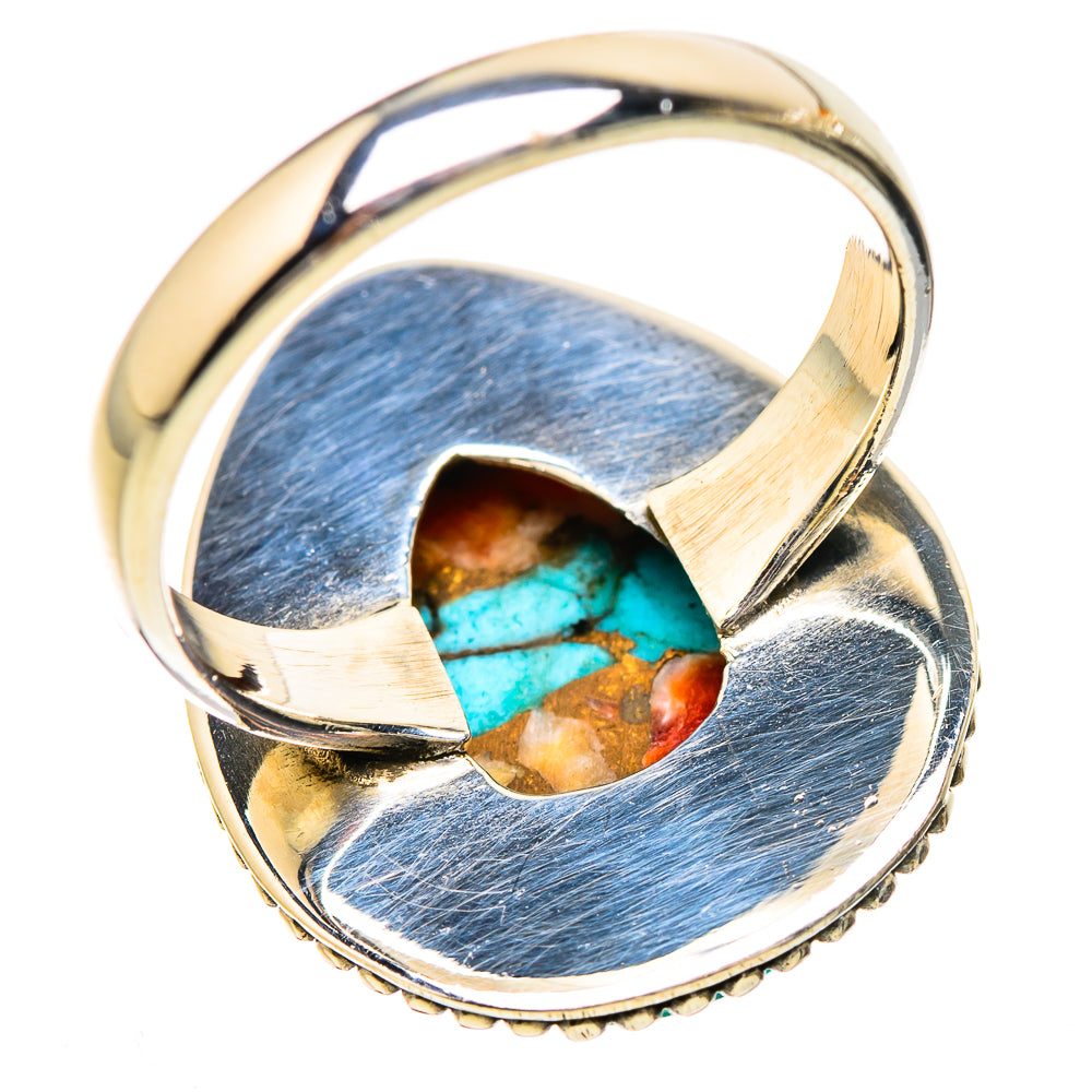 Spiny Oyster Turquoise Ring Size 8 (925 Sterling Silver) RING135229