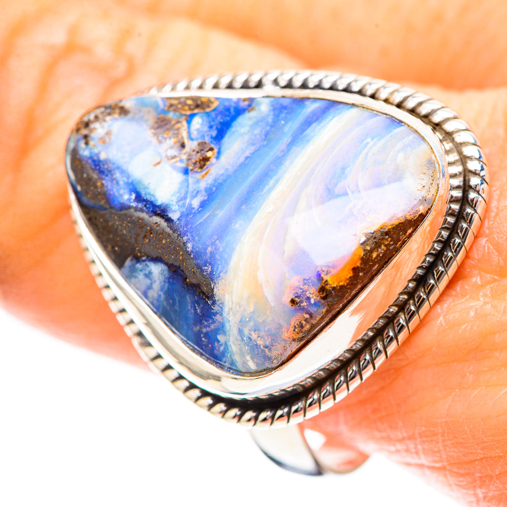 Boulder Opal 925 Sterling Silver Ring Size 10.75 (925 Sterling Silver) RING137198