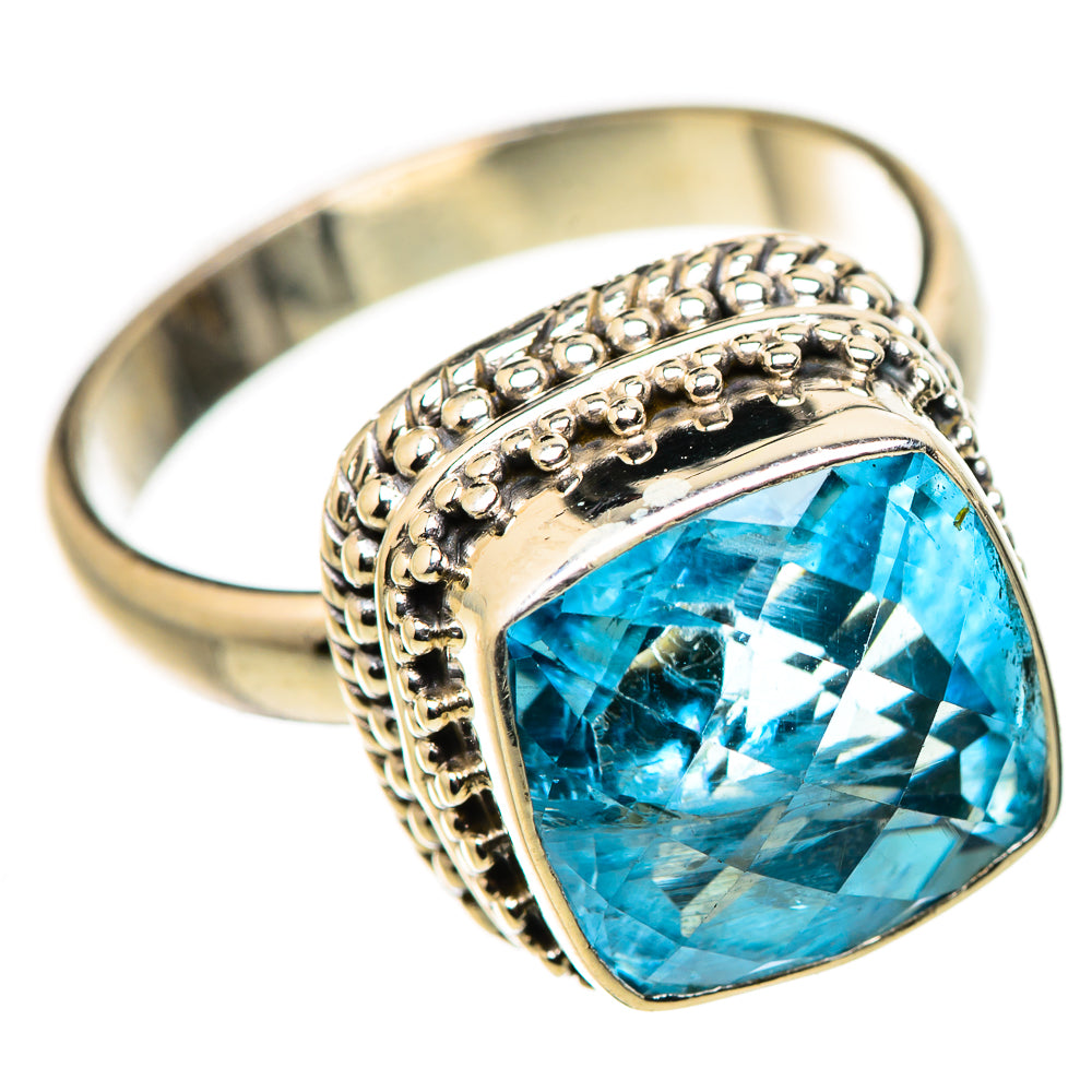 Blue Topaz Ring Size 9.25 (925 Sterling Silver) RING134621