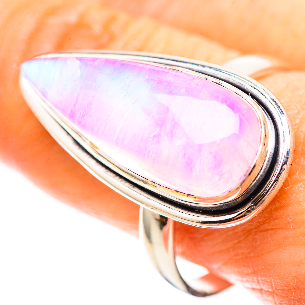 Large Pink Moonstone 925 Sterling Silver Ring Size 11 Ana Co R136350
