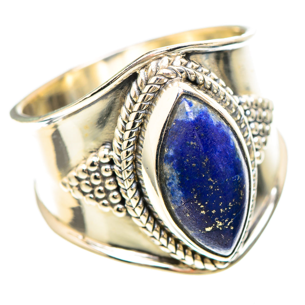 Lapis Lazuli 925 Sterling Silver Ring Size 7.25 (925 Sterling Silver) RING137205