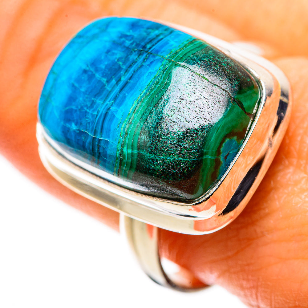 Malachite In Chrysocolla Ring Size 10 (925 Sterling Silver) RING134892
