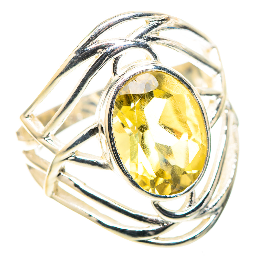 Faceted Citrine 925 Sterling Silver Ring Size 9 (925 Sterling Silver) RING137491