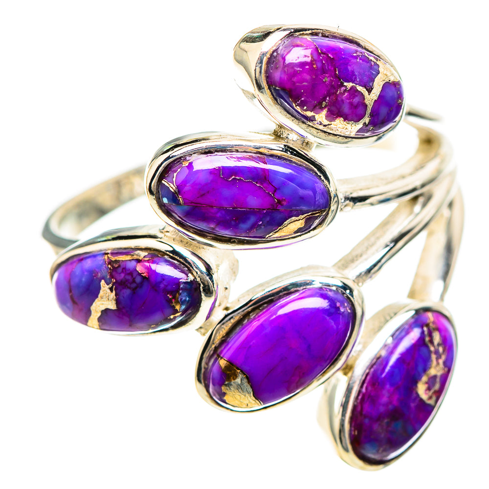 Purple Copper Composite Turquoise Ring Size 8.25 (925 Sterling Silver) RING136396
