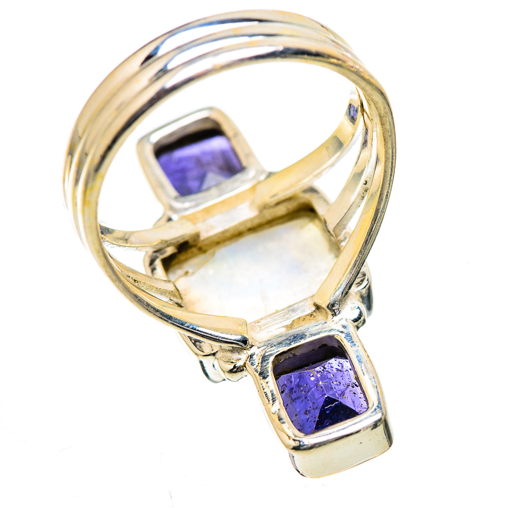 Rainbow Moonstone, Tanzanite Ring Size 7.25 (925 Sterling Silver) RING135852