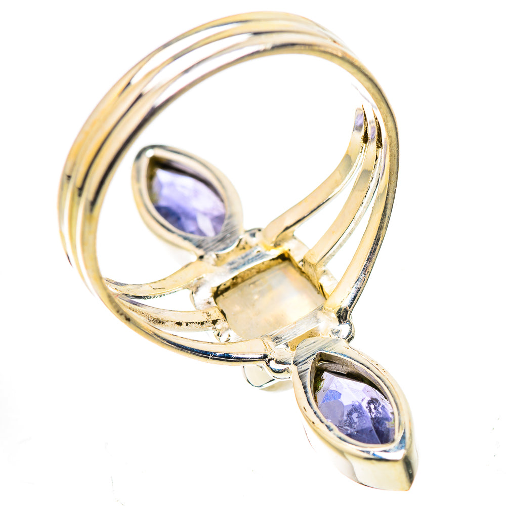 Rainbow Moonstone, Tanzanite Ring Size 10.5 (925 Sterling Silver) RING135538
