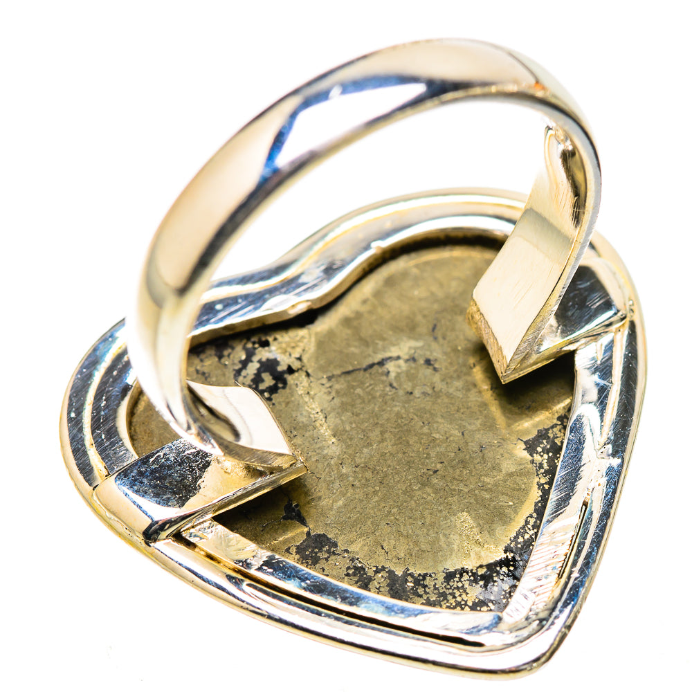 Large Pyrite Ring Size 7.25 (925 Sterling Silver) RING135567