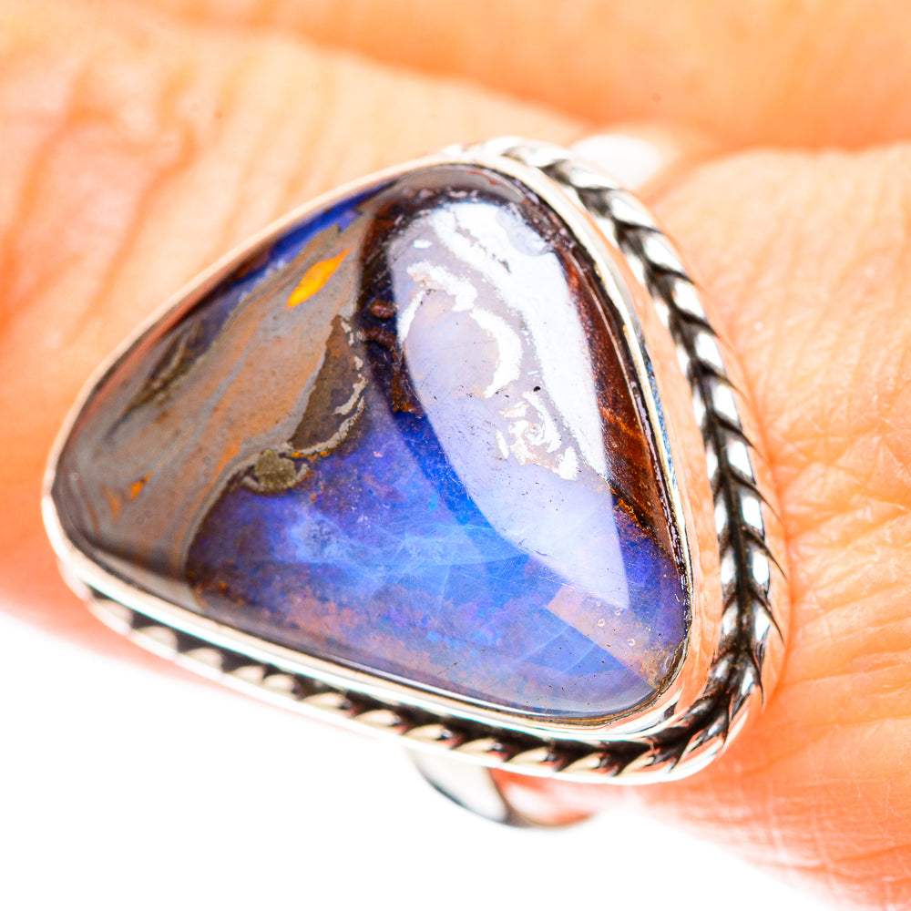 Boulder Opal 925 Sterling Silver Ring Size 9 (925 Sterling Silver) RING137301