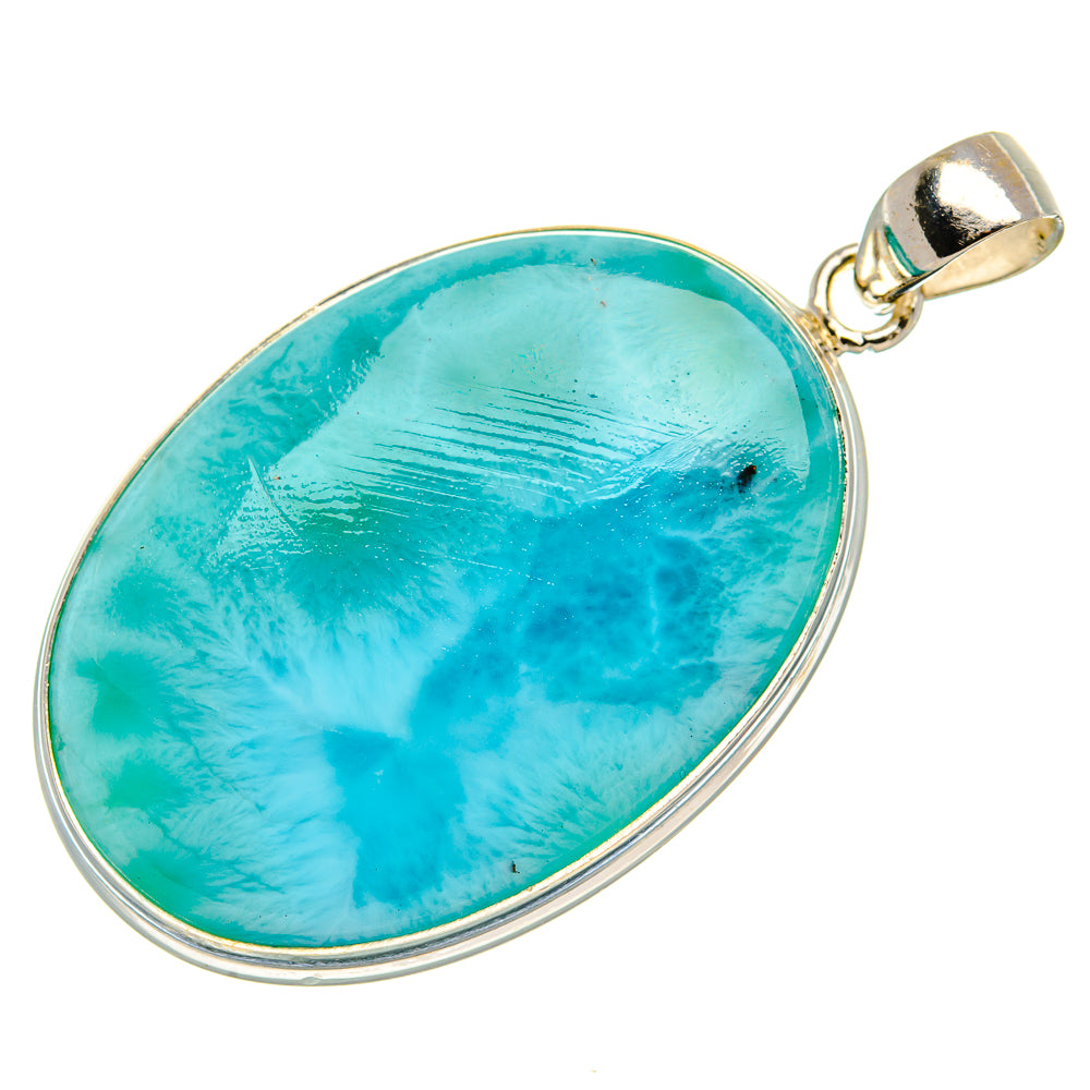 Larimar Pendant 1 7/8" (925 Sterling Silver) PD37445
