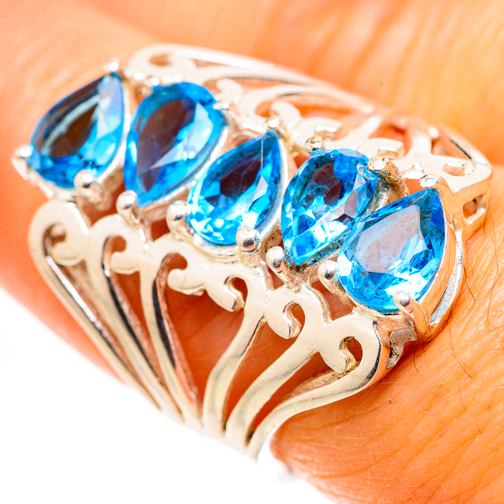 Blue Topaz Ring Size 7 (925 Sterling Silver) RING134807