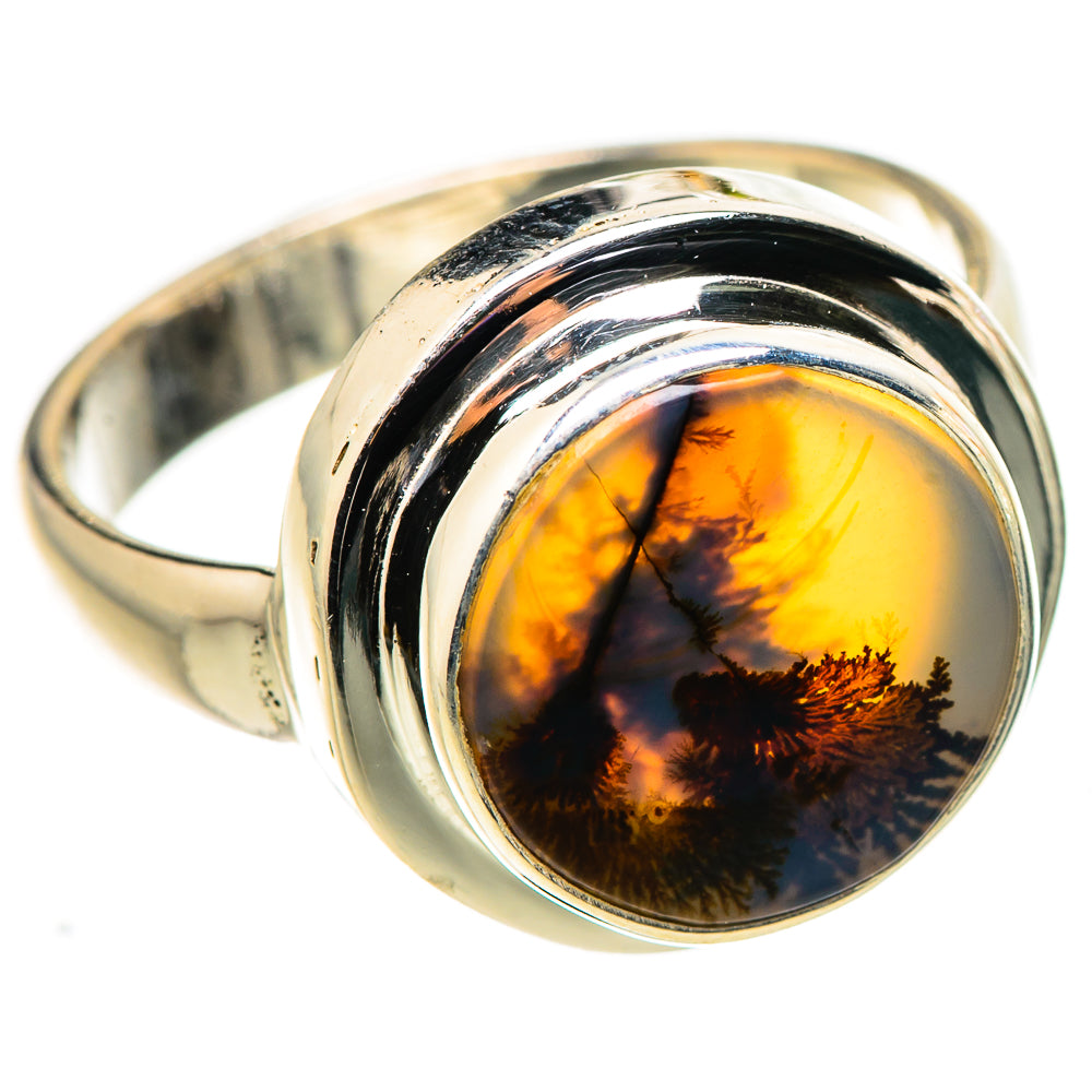 Scenic Dendritic Agate Ring Size 7 (925 Sterling Silver) RING134917