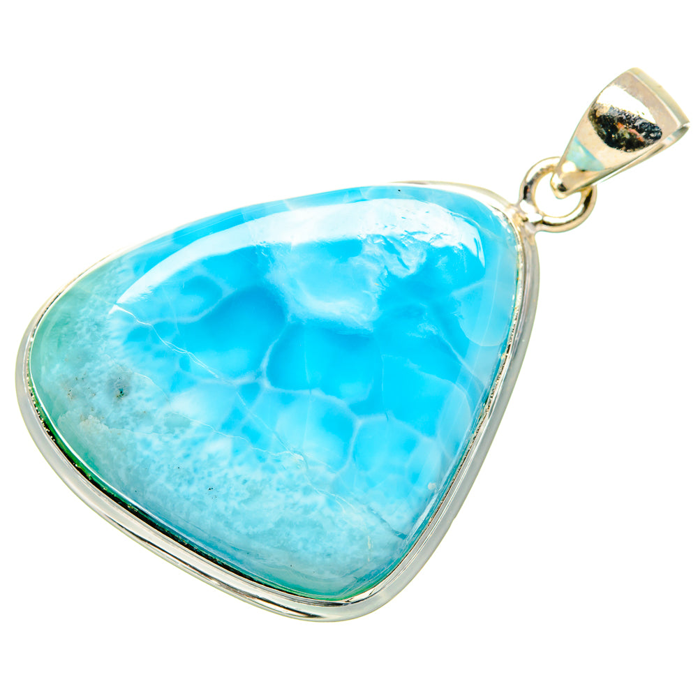Larimar Pendant 1 3/4"  (925 Sterling Silver) PD36906