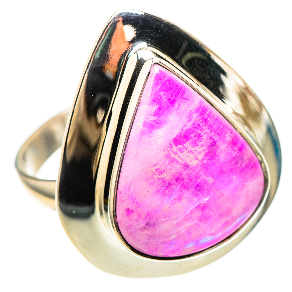 Large Pink Moonstone Ring Size 10.25 (925 Sterling Silver) RING136523