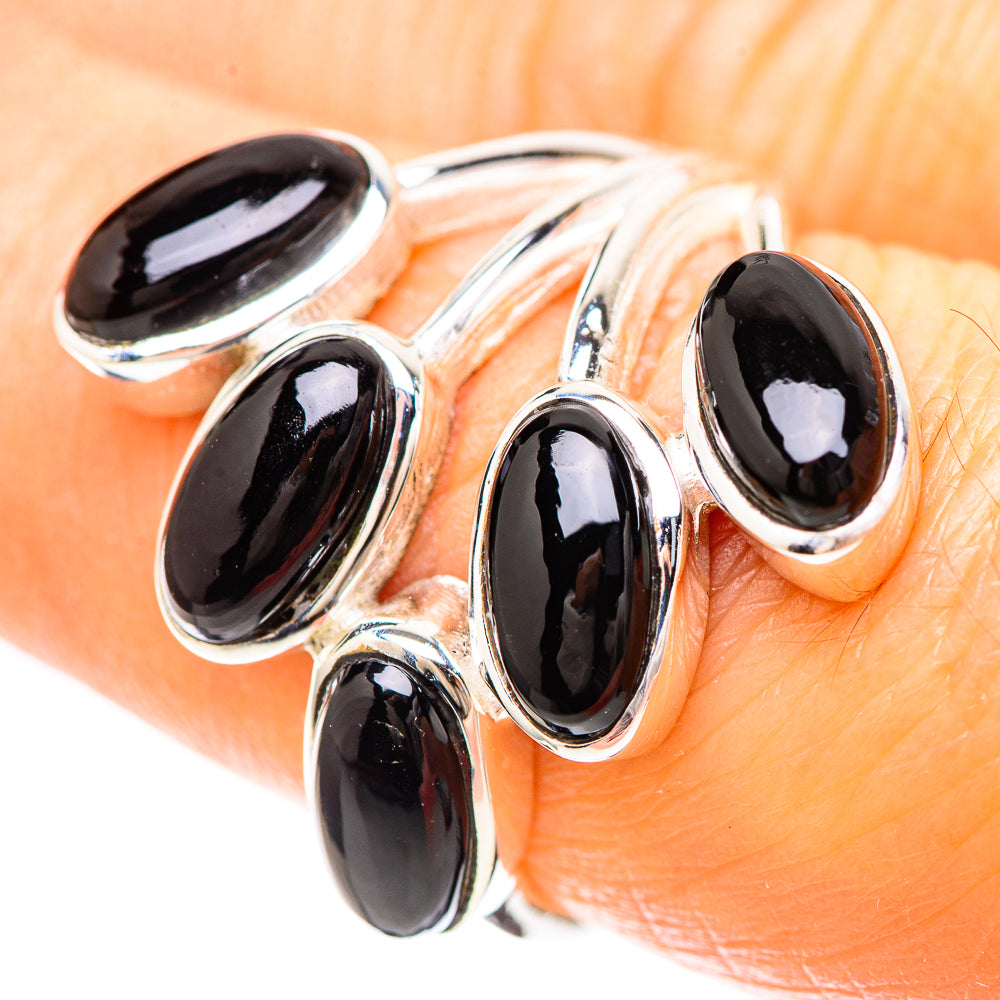 Black Onyx Ring Size 7.5 (925 Sterling Silver) RING137045