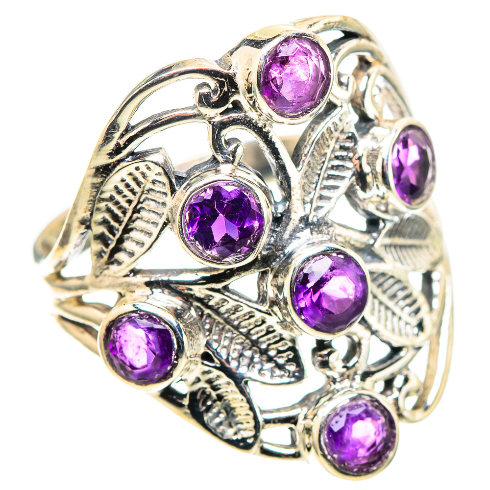 Faceted Amethyst Ring Size 9 (925 Sterling Silver) RING136844