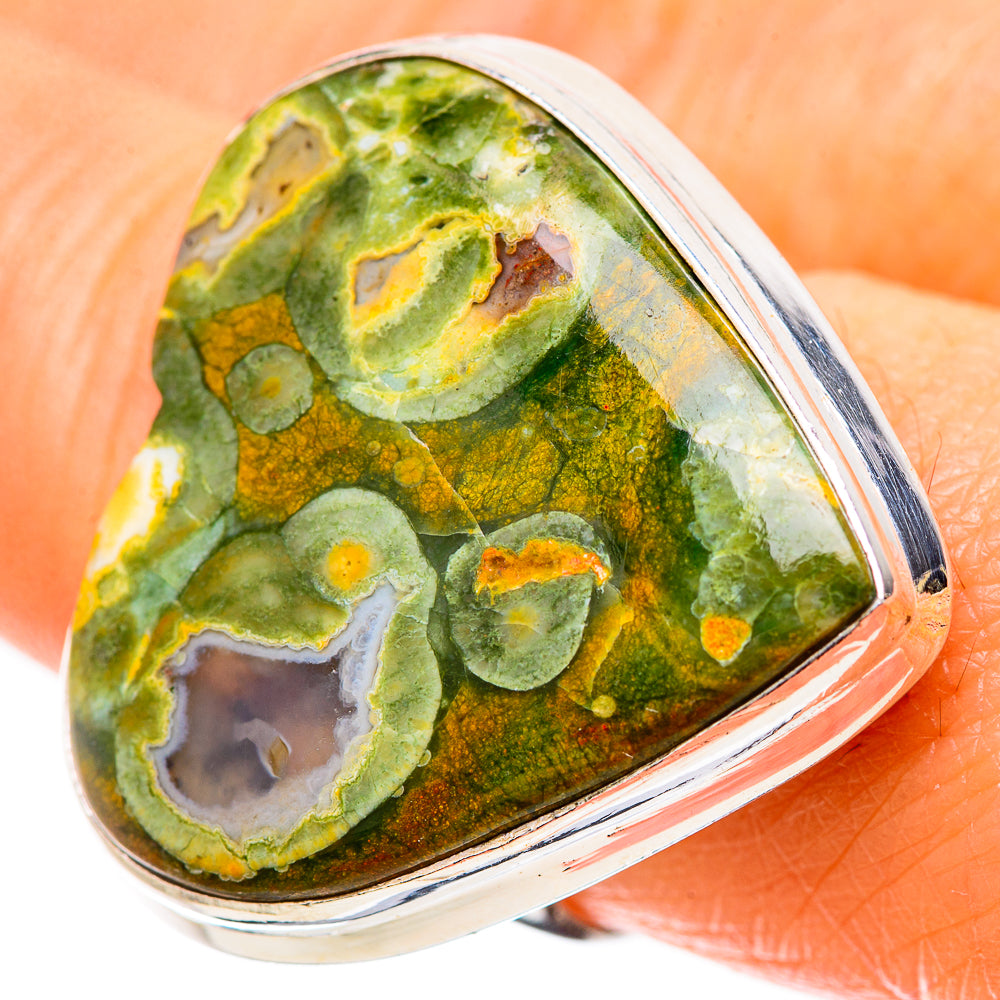 Large Rainforest Opal Ring Size 8 (925 Sterling Silver) RING135352