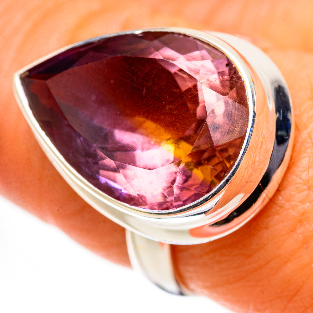Faceted Ametrine Ring Size 7.25 (925 Sterling Silver) RING134653