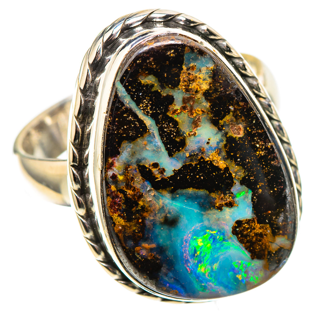 Boulder Opal 925 Sterling Silver Ring Size 6 (925 Sterling Silver) RING137666