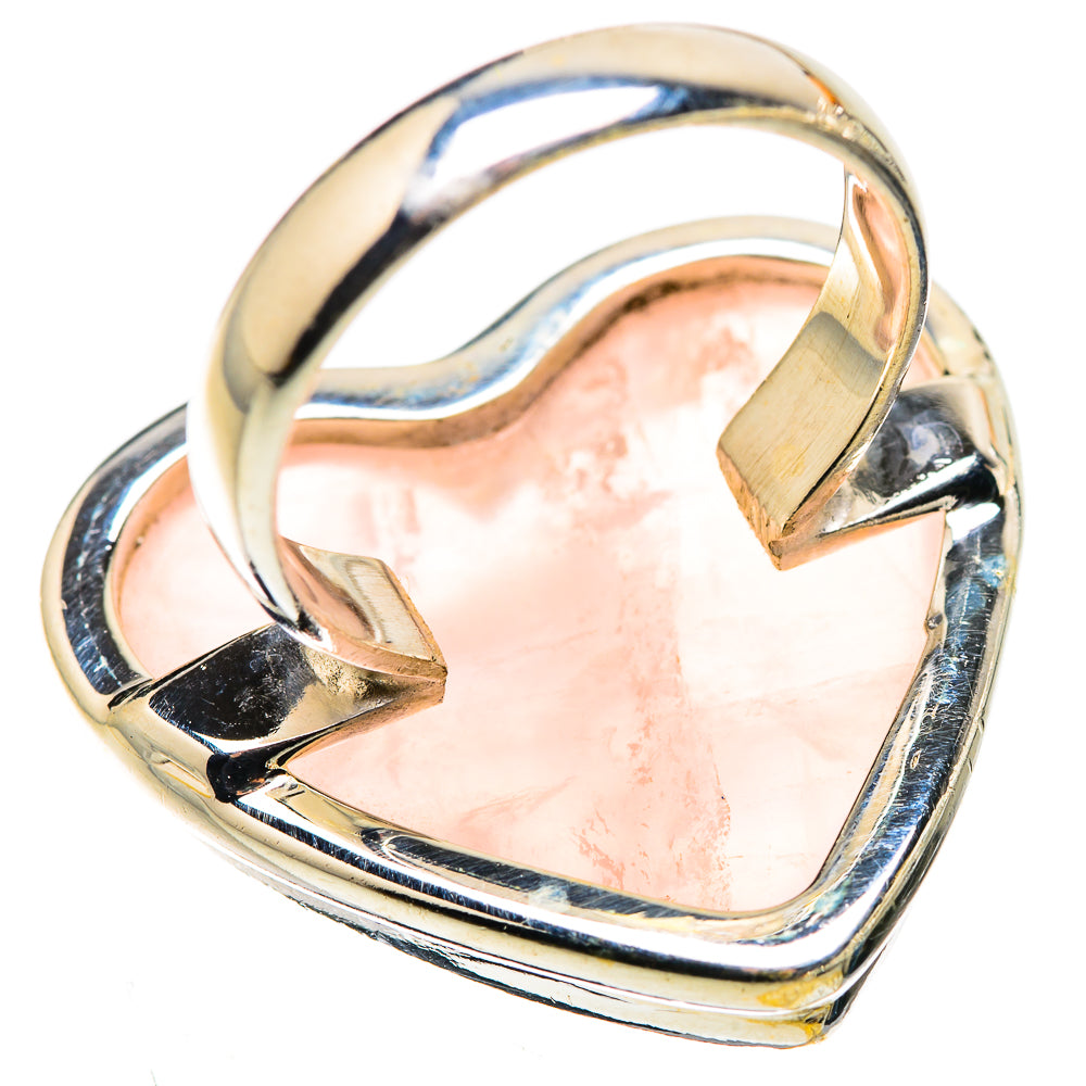 Large Rose Quartz Ring Size 6.25 (925 Sterling Silver) RING135705